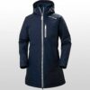 Helly Hansen Long Belfast Regenjacke Damen, Blau