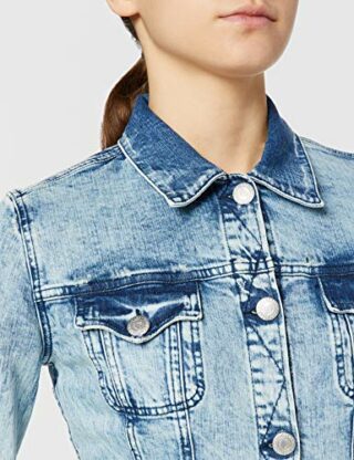 Herrlicher Joplin Denim Jeansjacke Damen, Blau