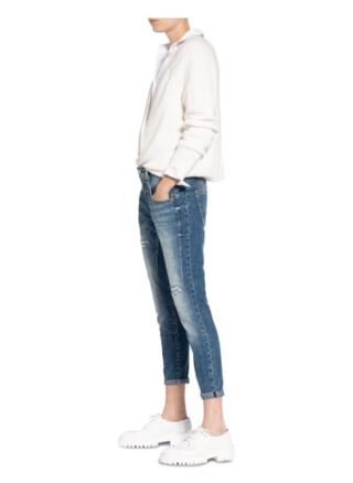 Herrlicher Shyra Cropped Boyfriend Jeans Damen, Blau