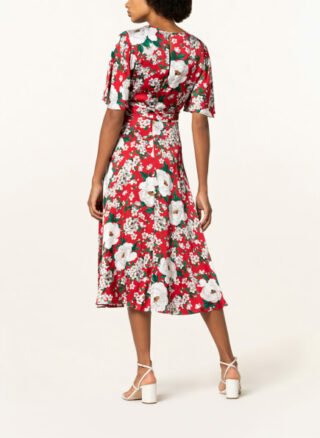 Hobbs Bella Ausgestelltes Kleid Damen, Rot