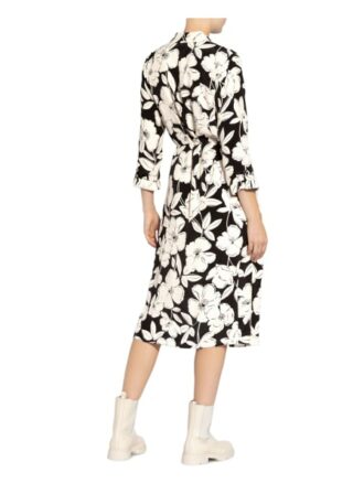 Hobbs Chiara Hemdblusenkleid Damen, Schwarz