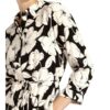 Hobbs Chiara Hemdblusenkleid Damen, Schwarz