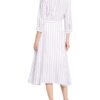 Hobbs Ciara Hemdblusenkleid Damen, Weiß