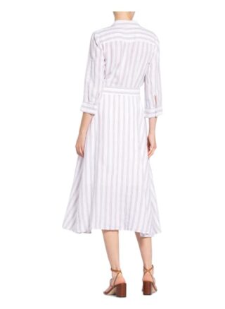 Hobbs Ciara Hemdblusenkleid Damen, Weiß