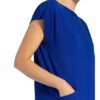 Hobbs Gwen Kurzarm-Pullover Damen, Blau