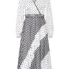 Hobbs Imogen Ausgestelltes Kleid Damen, Schwarz