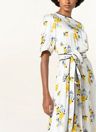 Hobbs Lana Ausgestelltes Kleid Damen, Weiß