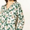 Hobbs Marea Ausgestelltes Kleid Damen, Grün