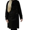 Hollert London Ledermantel Damen, Schwarz