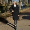 Hollert London Ledermantel Damen, Schwarz