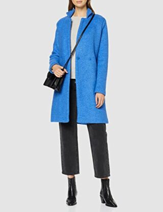 ICHI IHSTIPA JA2 Wollmantel Damen, Blau