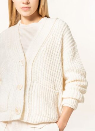 IRIS von ARNIM Edera Strickjacke Damen, Weiß