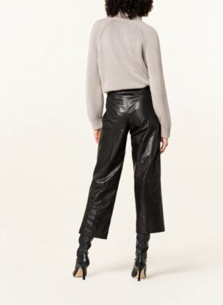 IRIS von ARNIM Paige Leder-Culotte Damen, Schwarz