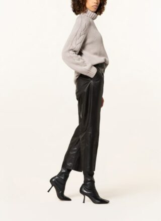 IRIS von ARNIM Paige Leder-Culotte Damen, Schwarz