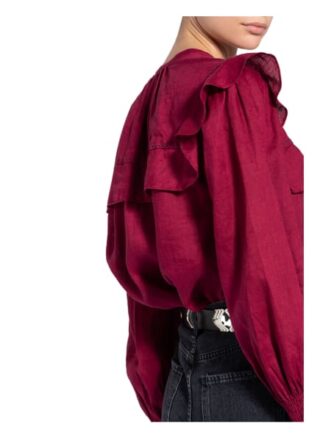 ISABEL MARANT ÉTOILE Elatedy Leinenbluse Damen, Rot