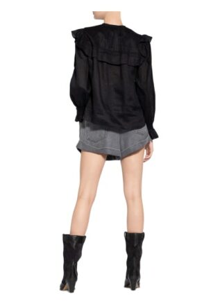 ISABEL MARANT ÉTOILE Elatedy Leinenbluse Damen, Schwarz