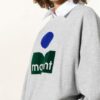 ISABEL MARANT ÉTOILE Mindy Oversized-Sweatshirt Damen, Grau