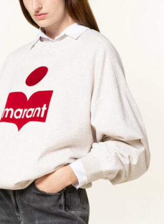 ISABEL MARANT ÉTOILE Mindy Oversized-Sweatshirt Damen, Weiß
