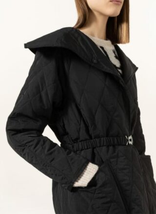 InWear Callasiw Steppmantel Damen, Schwarz