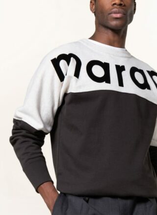 Isabel marant Howley Sweatshirt Herren, Schwarz