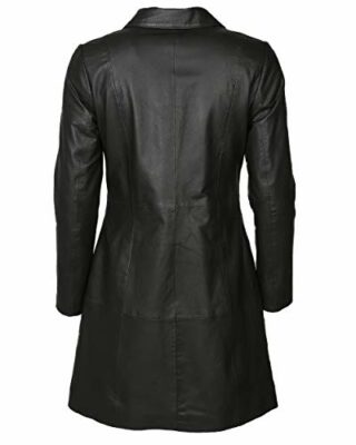 JCC Ik14-2 Ledermantel Damen, Schwarz