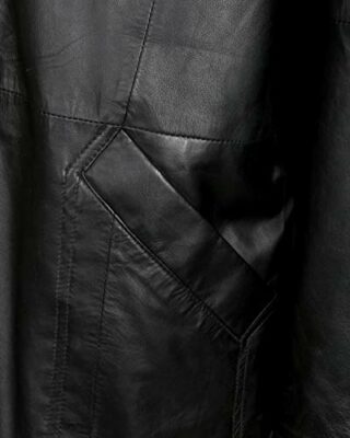 JCC Ik49-2 Ledermantel Damen, Schwarz