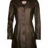JCC Vk2181 Ledermantel Damen, Braun