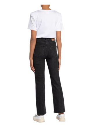 JEANERICA Slim Fit Straight Leg Jeans Damen, Schwarz
