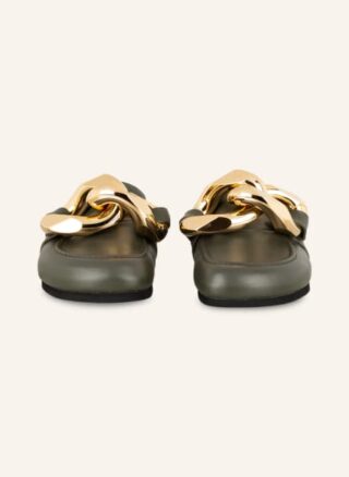 JW ANDERSON Chain Pantoletten Damen, Grün