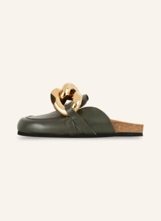 JW ANDERSON Chain Pantoletten Damen, Grün