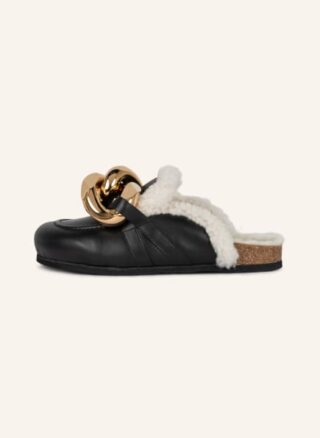 JW ANDERSON Chain Pantoletten Damen, Schwarz