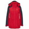 Jack Wolfskin Brecon Range Regenjacke Damen, Rot