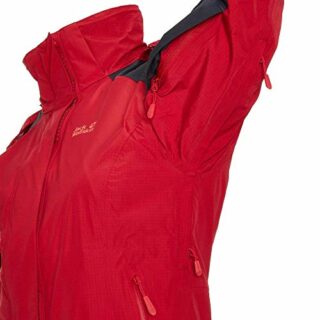 Jack Wolfskin Brecon Range Regenjacke Damen, Rot