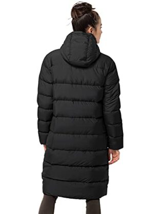 Jack Wolfskin Crystal Palace Steppmantel Damen, Schwarz