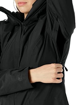 Jack Wolfskin Kiruna Trail Regenjacke Damen, Schwarz