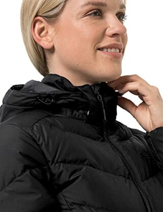 Jack Wolfskin Selenium Steppmantel Damen, Schwarz