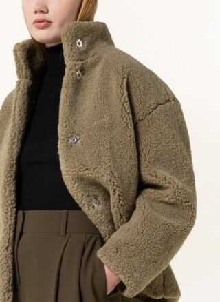 JcSophie Julia Teddyfell-Jacke Damen, Grün