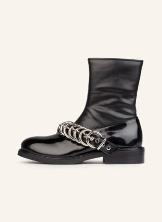 Jeffrey Campbell Britain Biker Boots Damen, Schwarz