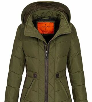 Jet Lag RS-118 Steppmantel Damen, Grün