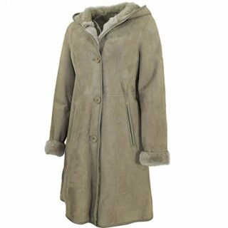 Jilani Ledermantel Damen, Beige