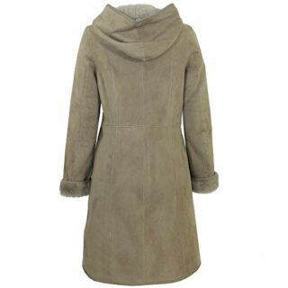 Jilani Ledermantel Damen, Beige