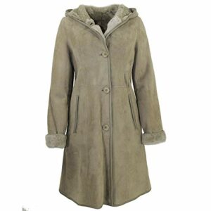Jilani Ledermantel Damen, Beige