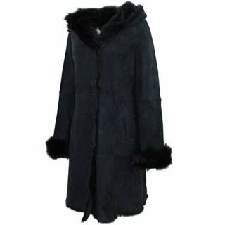 Jilani Ledermantel Damen, Blau