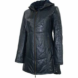 Jilani Ledermantel Damen, Blau