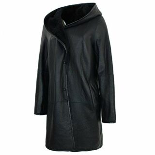 Jilani Ledermantel Damen, Blau