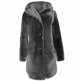 Jilani Ledermantel Damen, Grau