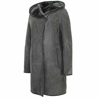 Jilani Ledermantel Damen, Grau