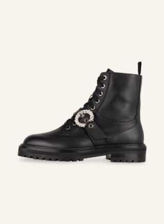 Jimmy Choo Cora Biker Boots Damen, Schwarz