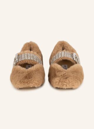 Jimmy Choo Krista Ballerinas Damen, Braun