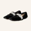 Jimmy Choo Krista Ballerinas Damen, Schwarz